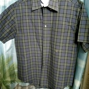 Tommy Hilfiger Men's button up short sleeve sz L